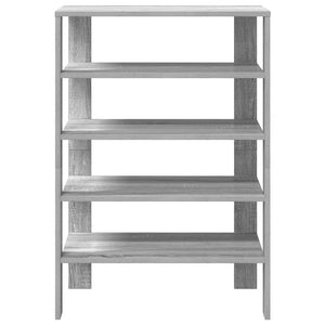 Ράφι παπουτσιών  Γκρι Sonoma 60x30x98 cm Κατασκευασμένο ξύλο
