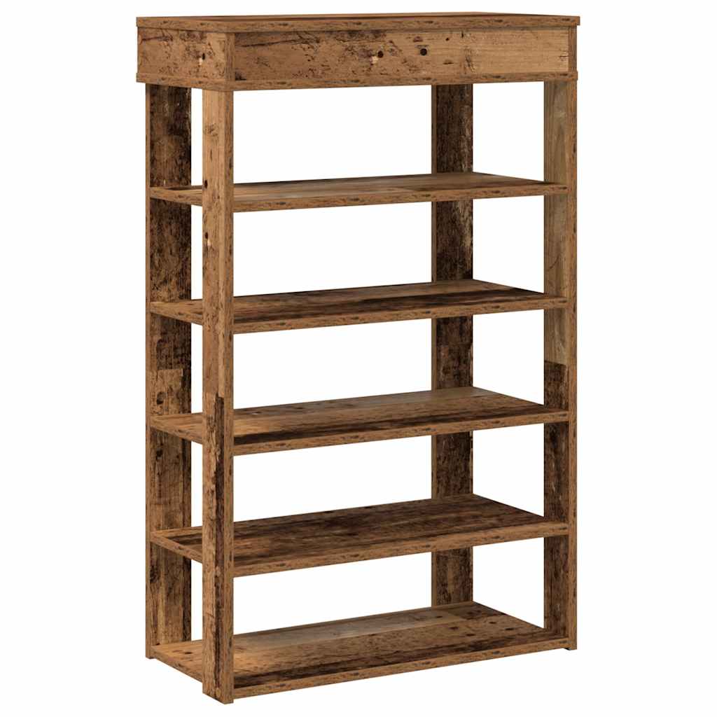Ράφι παπουτσιών  Παλιό ξύλο 60x30x98 cm Κατασκευασμένο ξύλο - Pakobazaar
