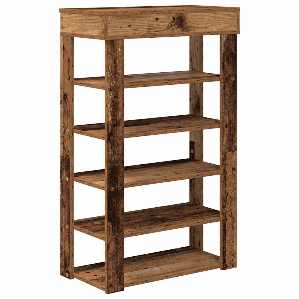 Ράφι παπουτσιών  Παλιό ξύλο 60x30x98 cm Κατασκευασμένο ξύλο - Pakobazaar