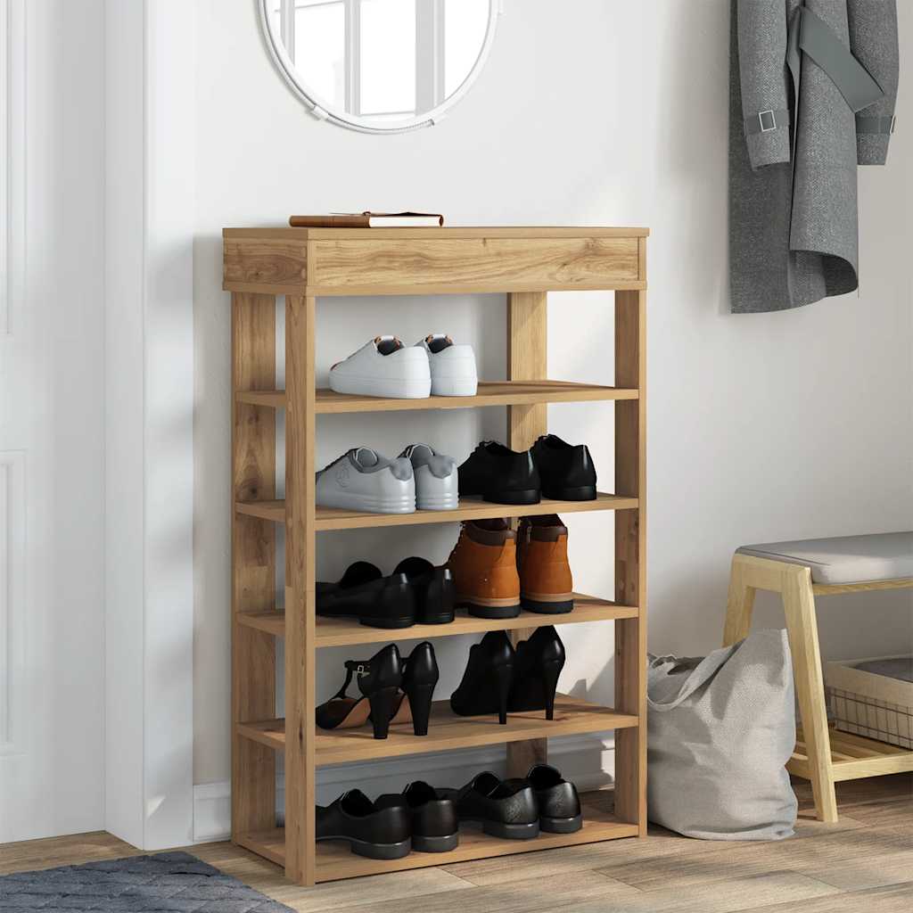 Ράφι παπουτσιών  Artisan Oak 60x30x98 cm Κατασκευασμένο ξύλο - Pakobazaar