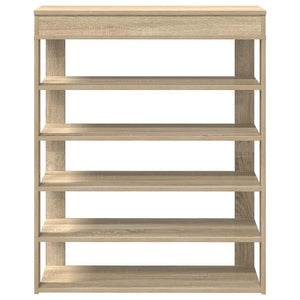 Ράφι παπουτσιών  Sonoma Oak 80x30x98 cm Κατασκευασμένο ξύλο - Pakobazaar