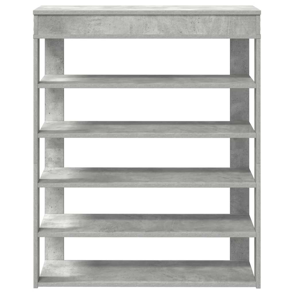 Ράφι παπουτσιών σκυρόδεμα δρυς 80x30x98 cm Κατασκευασμένο ξύλο