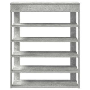Ράφι παπουτσιών σκυρόδεμα δρυς 80x30x98 cm Κατασκευασμένο ξύλο