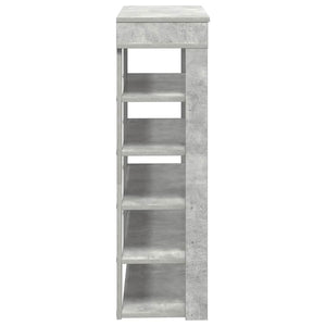Ράφι παπουτσιών σκυρόδεμα δρυς 80x30x98 cm Κατασκευασμένο ξύλο