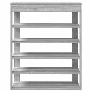 Ράφι παπουτσιών  Γκρι Sonoma 80x30x98 cm Κατασκευασμένο ξύλο
