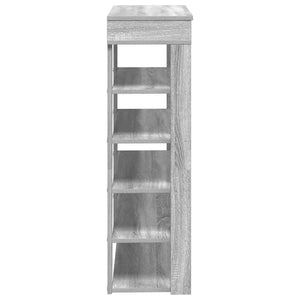 Ράφι παπουτσιών  Γκρι Sonoma 80x30x98 cm Κατασκευασμένο ξύλο