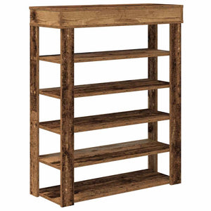 Ράφι παπουτσιών  Παλιό ξύλο 80x30x98 cm Κατασκευασμένο ξύλο