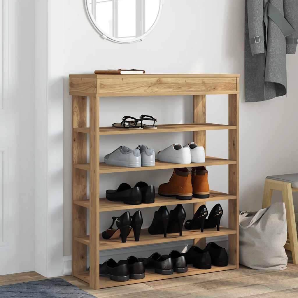 Ράφι παπουτσιών  Artisan Oak 80x30x98 cm Κατασκευασμένο ξύλο