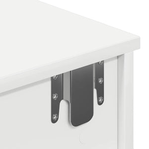 Ράφι τοίχου με συρτάρια Λευκό 60x28x15 cm Κατασκευασμένο ξύλο