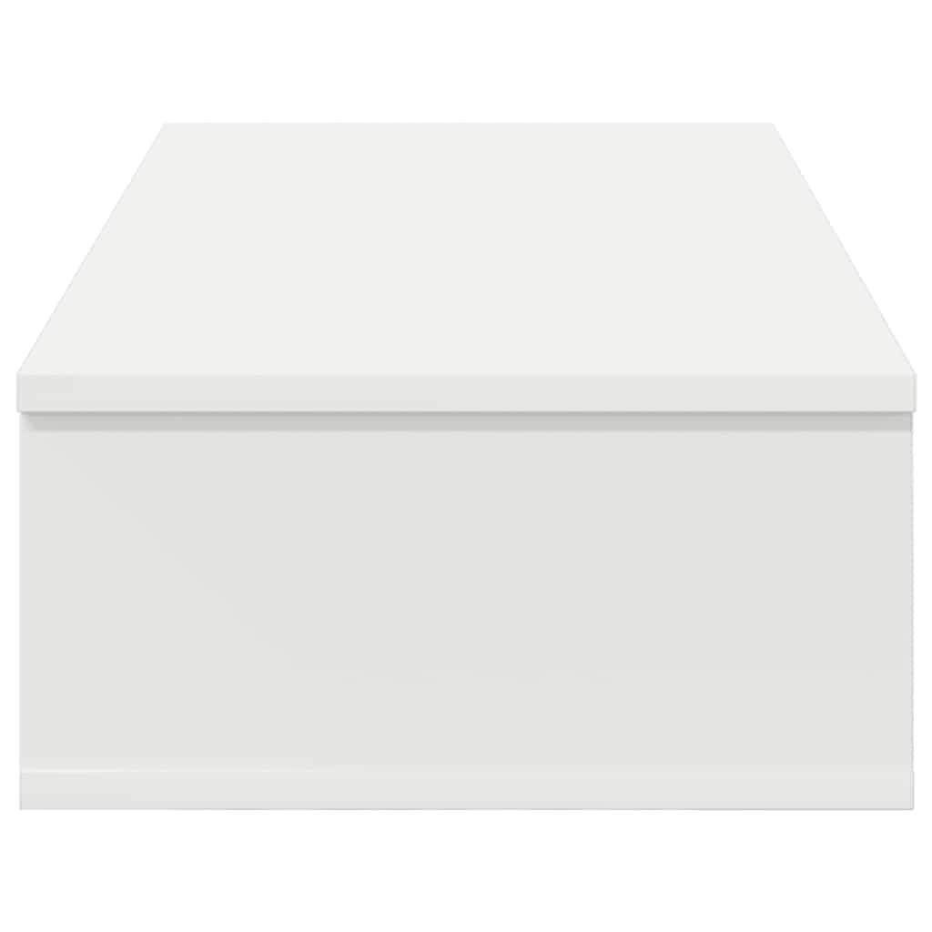 Ράφι τοίχου με συρτάρια Λευκό 80x34x17 cm Κατασκευασμένο ξύλο - Pakobazaar