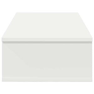 Ράφι τοίχου με συρτάρια Λευκό 80x34x17 cm Κατασκευασμένο ξύλο - Pakobazaar