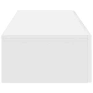 Ράφι τοίχου με συρτάρια Λευκό 60x26,5x15 cm Κατασκευασμένο ξύλο
