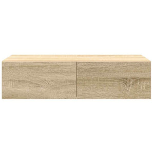 Ράφι τοίχου με συρτάρια Δρυς sonoma 60x26,5x15 cm - Pakobazaar