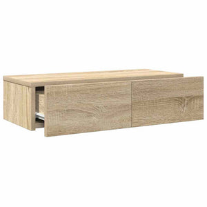 Ράφι τοίχου με συρτάρια Δρυς sonoma 60x26,5x15 cm - Pakobazaar