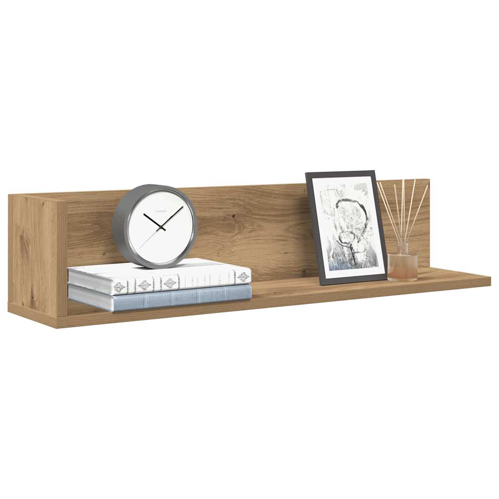 Ράφια τοίχου 2 τεμάχια Artisan Oak Κατασκευασμένο ξύλο - Pakobazaar