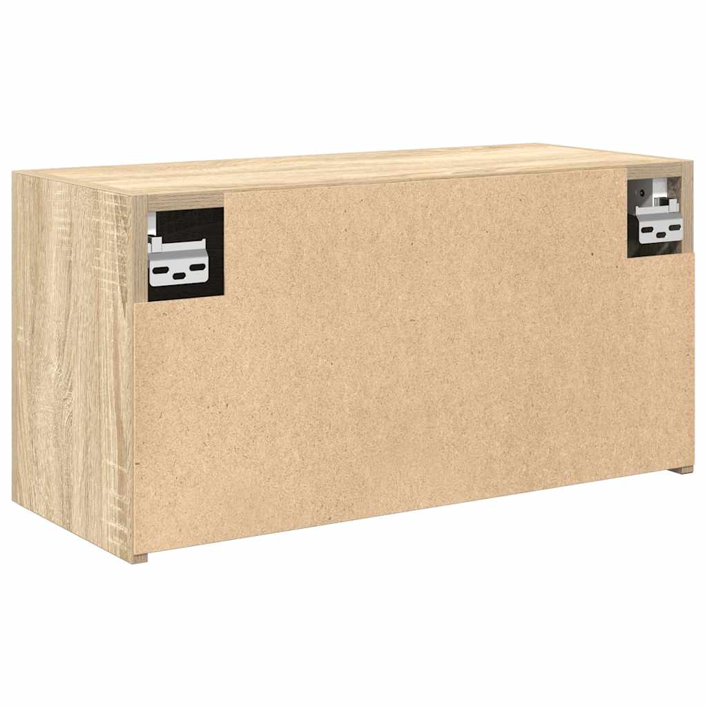 ντουλάπι τοίχου μπάνιου Δρυς sonoma 60x25x30 cm Μηχανική ξυλεία