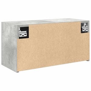 Ντουλάπι τοίχου μπάνιου Γκρι μπετόν 60x25x30 cm - Pakobazaar