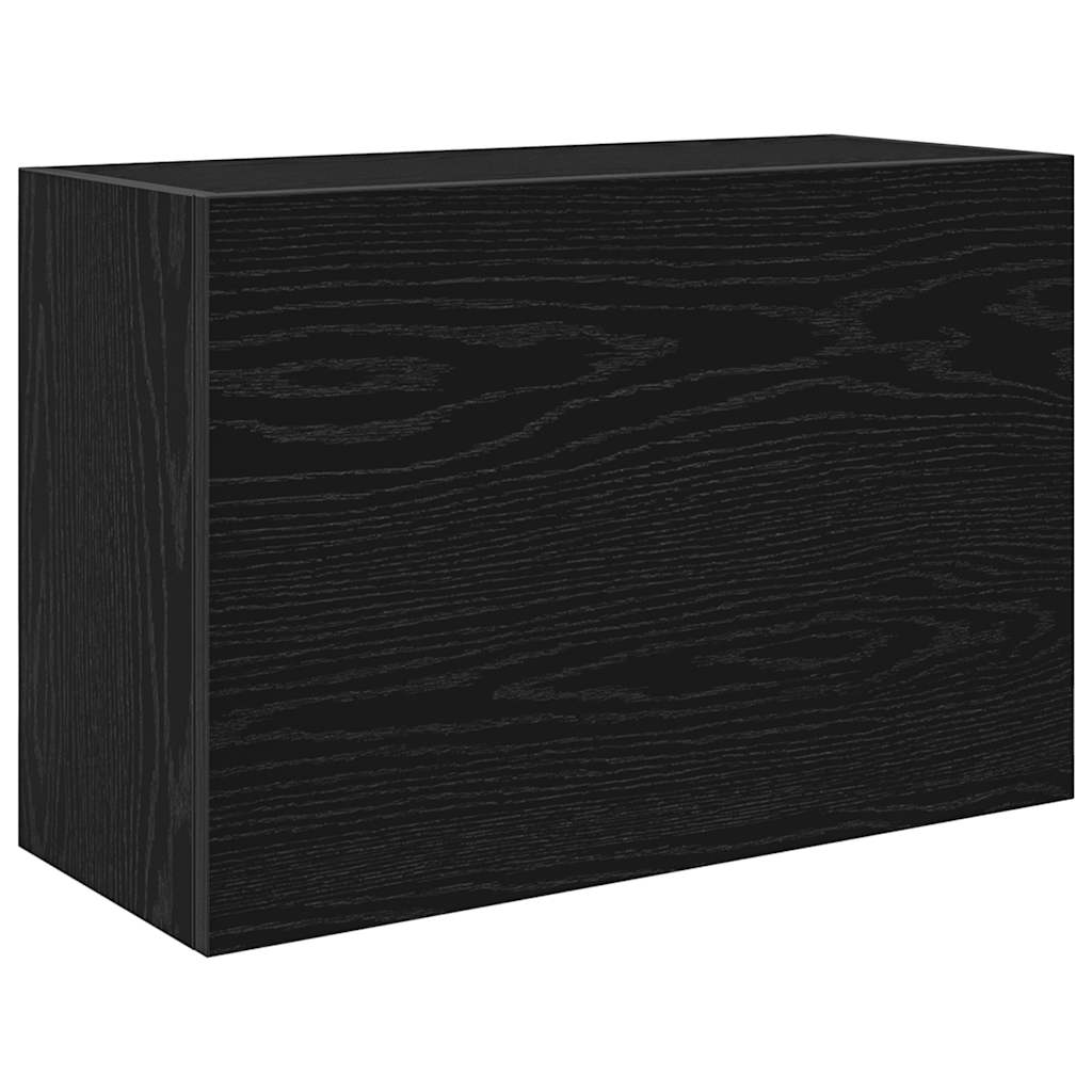 ντουλάπι τοίχου μπάνιου μαύρο 60x25x40 cm κατασκευασμένο ξύλο