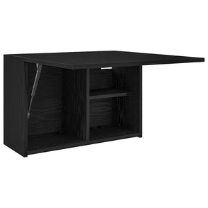 ντουλάπι τοίχου μπάνιου μαύρο 60x25x40 cm κατασκευασμένο ξύλο