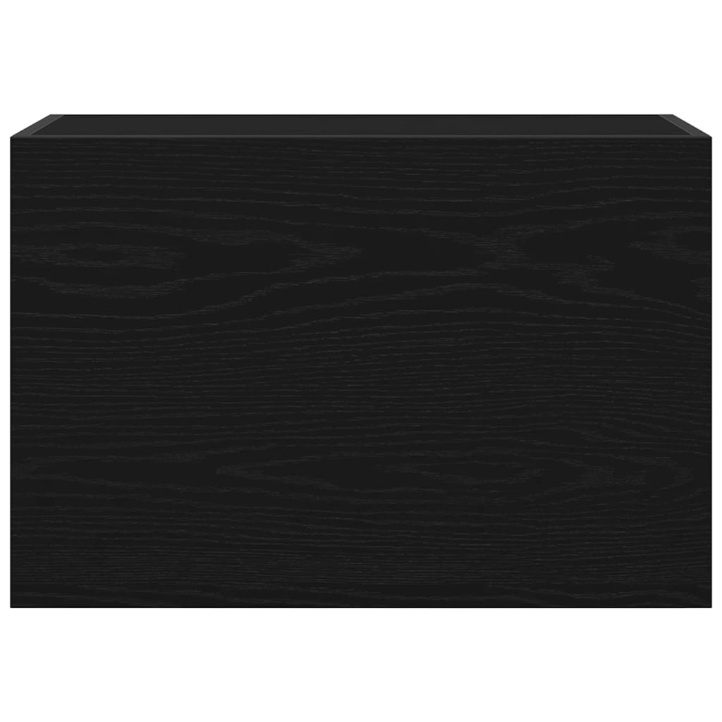 ντουλάπι τοίχου μπάνιου μαύρο 60x25x40 cm κατασκευασμένο ξύλο