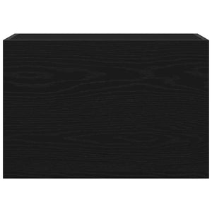 ντουλάπι τοίχου μπάνιου μαύρο 60x25x40 cm κατασκευασμένο ξύλο