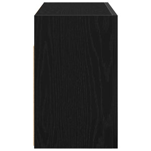ντουλάπι τοίχου μπάνιου μαύρο 60x25x40 cm κατασκευασμένο ξύλο