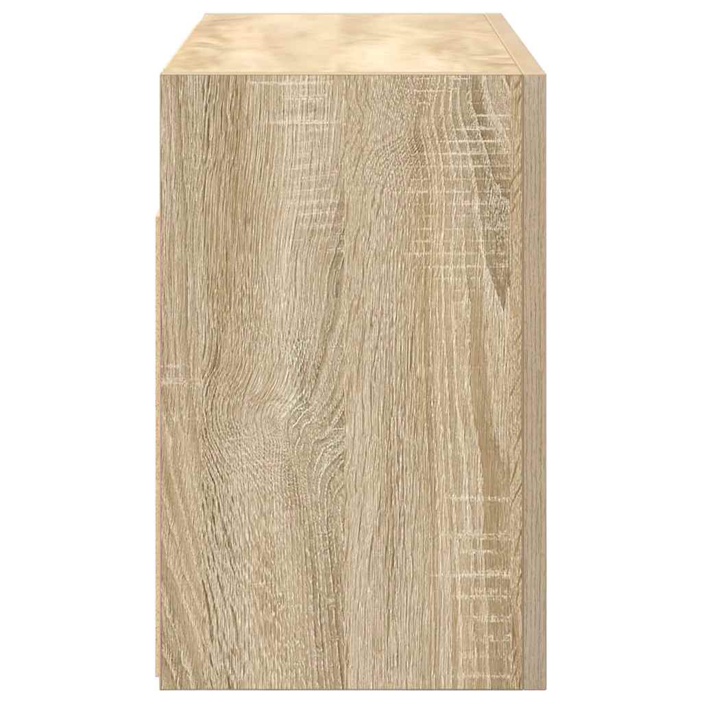 Ντουλάπι τοίχου μπάνιου Sonoma Oak 60x25x40 cm Ξύλινη κατασκευή - Pakobazaar