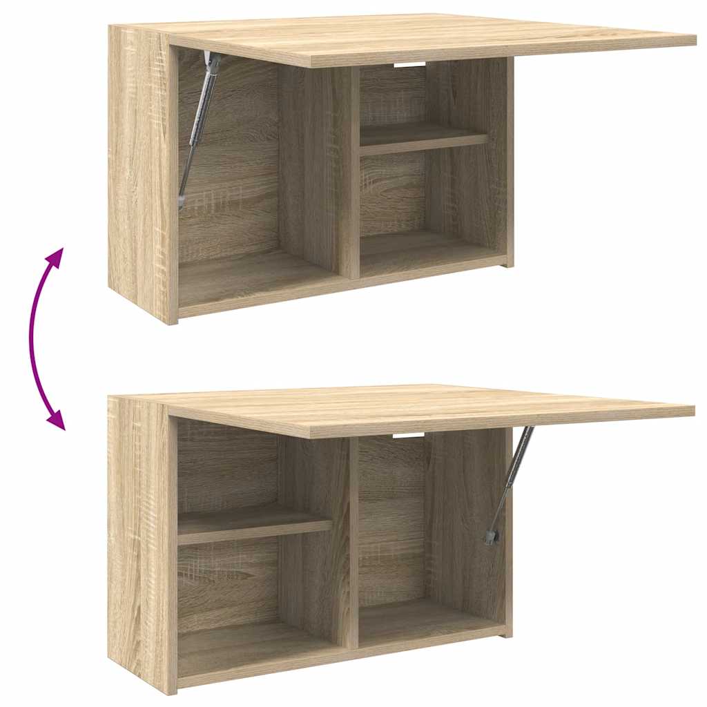 Ντουλάπι τοίχου μπάνιου Sonoma Oak 60x25x40 cm Ξύλινη κατασκευή - Pakobazaar