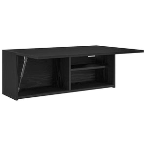 ντουλάπι τοίχου μπάνιου μαύρο 80x25x30 cm κατασκευασμένο ξύλο