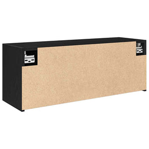 ντουλάπι τοίχου μπάνιου μαύρο 80x25x30 cm κατασκευασμένο ξύλο