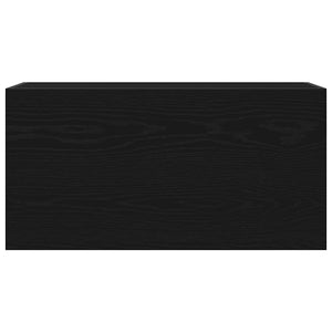 ντουλάπι τοίχου μπάνιου μαύρο 80x25x40 cm κατασκευασμένο ξύλο