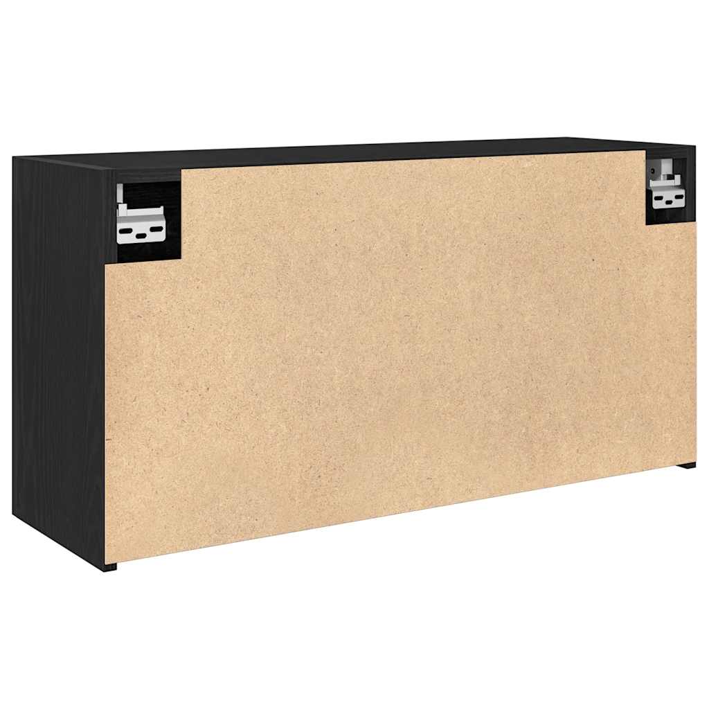 ντουλάπι τοίχου μπάνιου μαύρο 80x25x40 cm κατασκευασμένο ξύλο