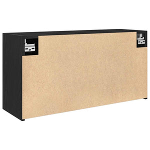 ντουλάπι τοίχου μπάνιου μαύρο 80x25x40 cm κατασκευασμένο ξύλο