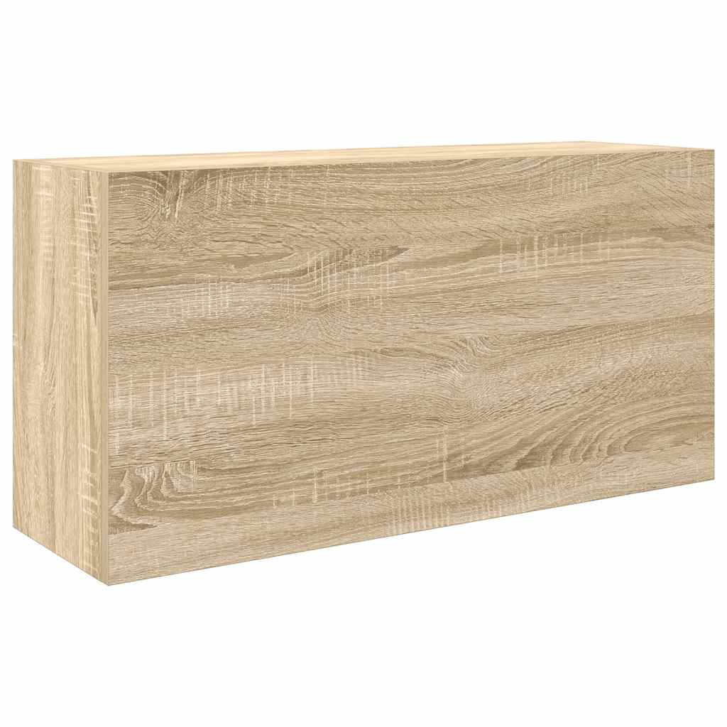 Ντουλάπι τοίχου μπάνιου Sonoma Oak 80x25x40 cm - Pakobazaar