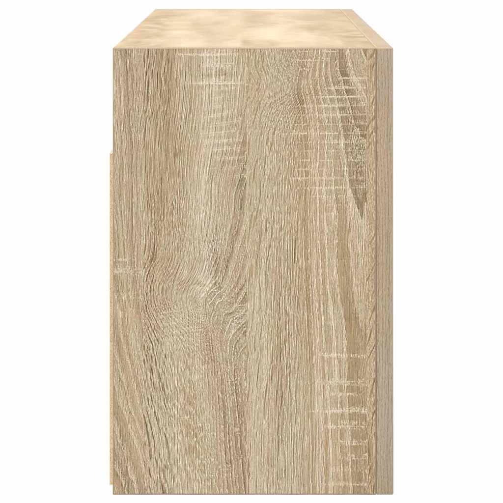 Ντουλάπι τοίχου μπάνιου Sonoma Oak 80x25x40 cm - Pakobazaar