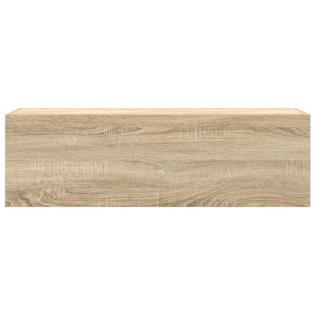Ντουλάπι τοίχου μπάνιου Sonoma Oak 100x25x30 cm