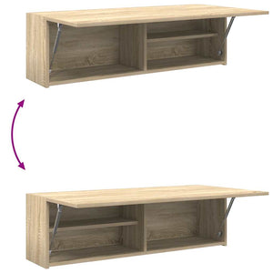 Ντουλάπι τοίχου μπάνιου Sonoma Oak 100x25x30 cm
