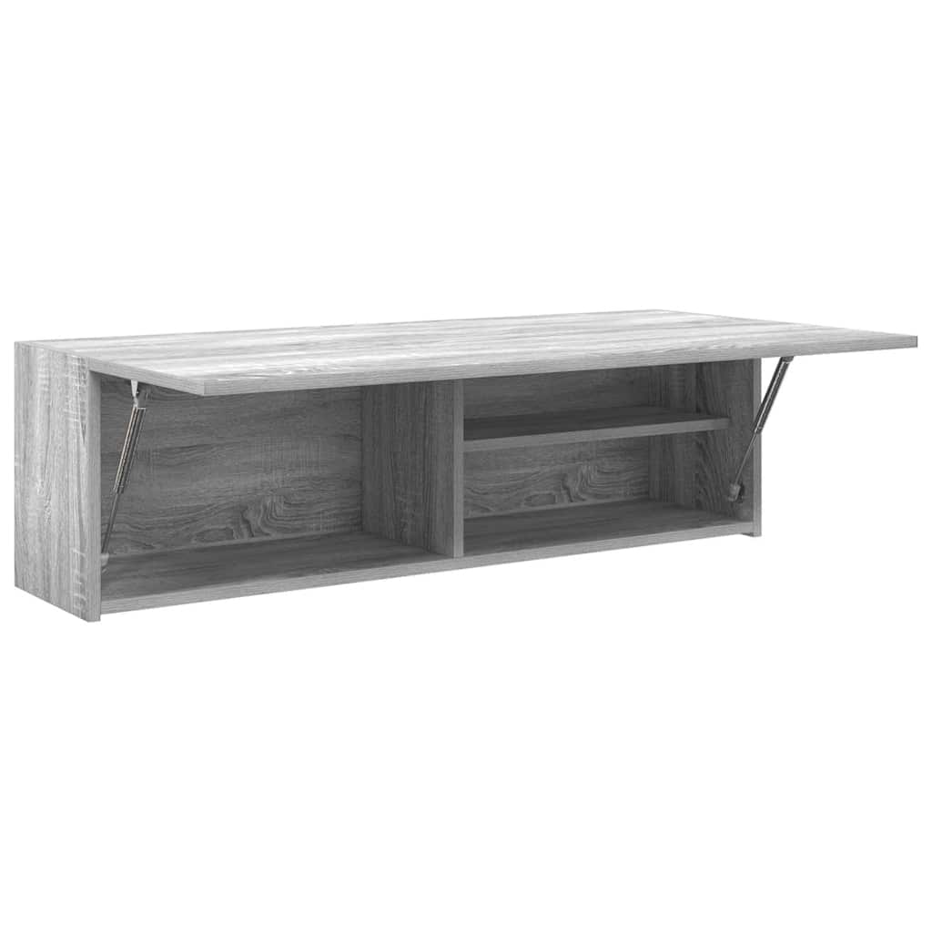Ντουλάπι τοίχου μπάνιου Γκρι Sonoma 100x25x30 cm
