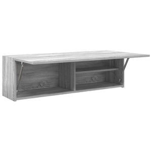 Ντουλάπι τοίχου μπάνιου Γκρι Sonoma 100x25x30 cm
