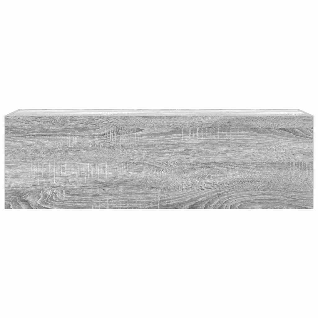 Ντουλάπι τοίχου μπάνιου Γκρι Sonoma 100x25x30 cm