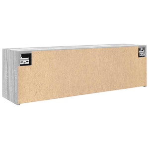 Ντουλάπι τοίχου μπάνιου Γκρι Sonoma 100x25x30 cm