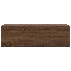 ντουλάπι τοίχου μπάνιου καφέ δρυς 100x25x30 cm