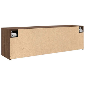 ντουλάπι τοίχου μπάνιου καφέ δρυς 100x25x30 cm