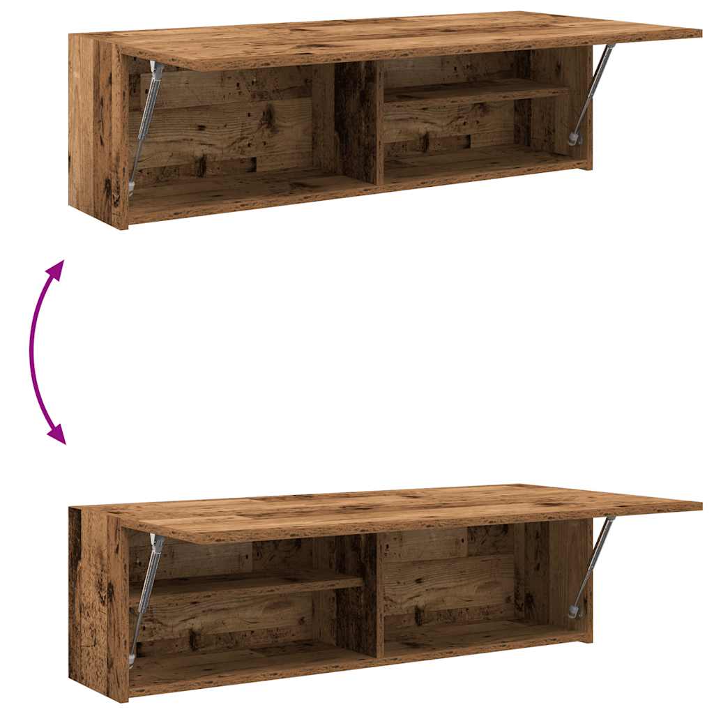 Ντουλάπι τοίχου μπάνιου Παλιό ξύλο 100x25x30 cm - Pakobazaar