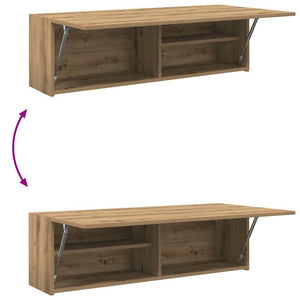Ντουλάπι τοίχου μπάνιου Artisan Oak 100x25x30 cm - Pakobazaar