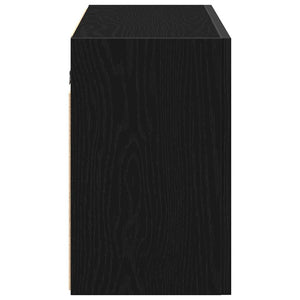 ντουλάπι τοίχου μπάνιου μαύρο 100x25x40 cm κατασκευασμένο ξύλο - Pakobazaar