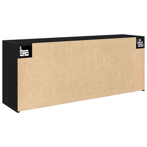 ντουλάπι τοίχου μπάνιου μαύρο 100x25x40 cm κατασκευασμένο ξύλο - Pakobazaar