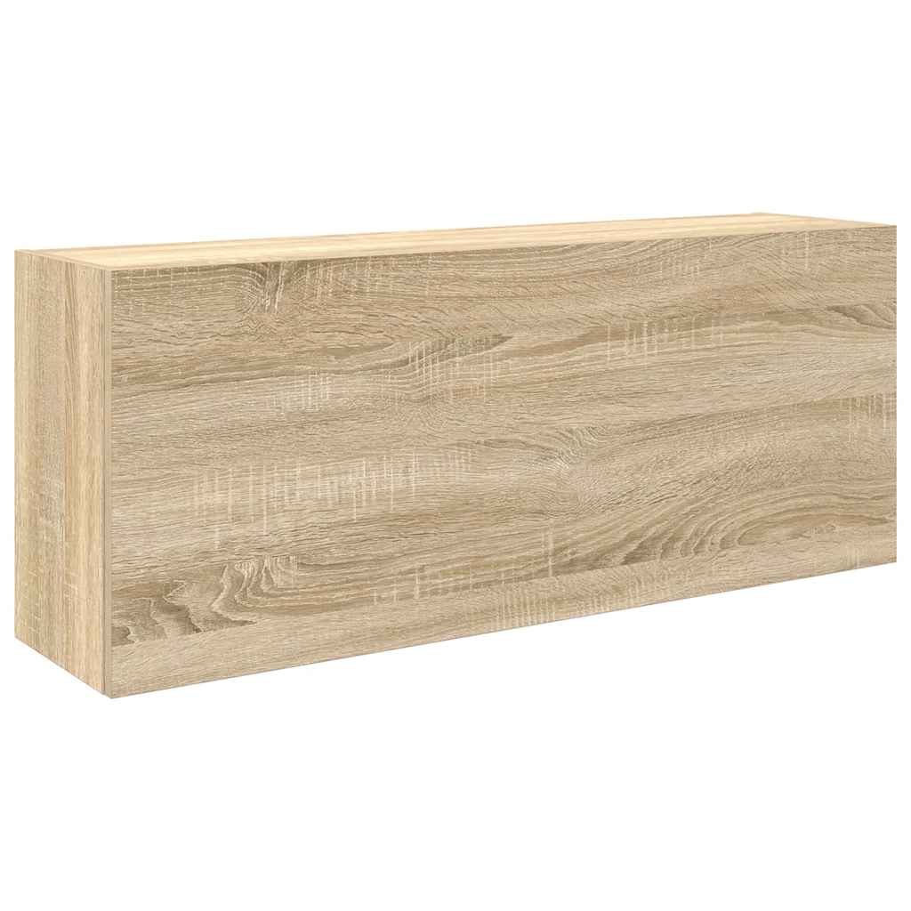 Ντουλάπι τοίχου μπάνιου Sonoma Oak 100x25x40 cm - Pakobazaar