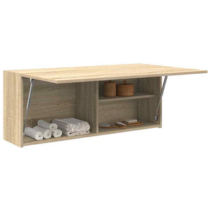 Ντουλάπι τοίχου μπάνιου Sonoma Oak 100x25x40 cm - Pakobazaar
