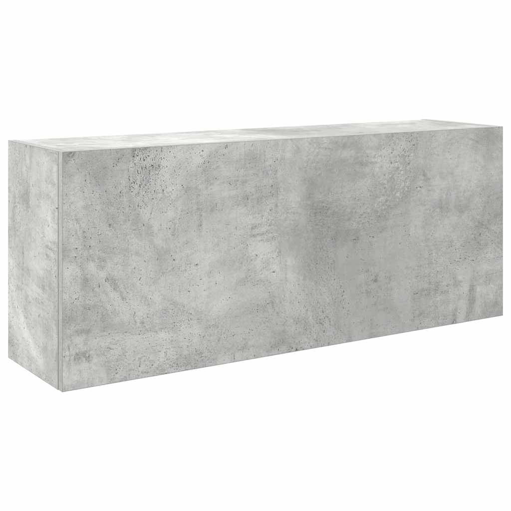 Ντουλάπι τοίχου μπάνιου Μπετόν Γκρι 100x25x40 cm - Pakobazaar